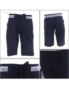 Celana Pendek Katun Cowok Polos Rib Kolor Maxmillian M-XL