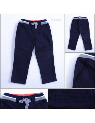 Celana Panjang Katun Anak Cowok Rib Kolor...