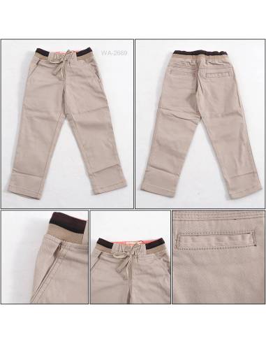 Celana Panjang Katun Anak Cowok Rib Kolor...