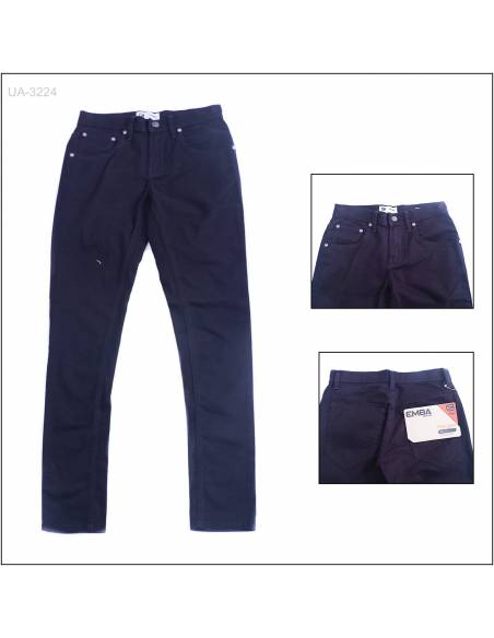 Celana Panjang Katun Slim Fit Cowok Emba 27-32