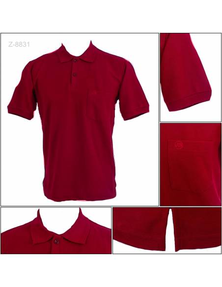 Kaos Kerah Cowok Polos Lengan Pendek Jack Bill M-XL