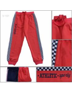Celana Trining Panjang Anak Cowok Rib Kolor Benri 10-14