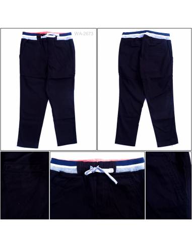 Celana Panjang Katun Anak Cowok Rib Kolor...