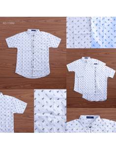 Kemeja Cowok Slim Fit Lengan Pendek Sail M-XL