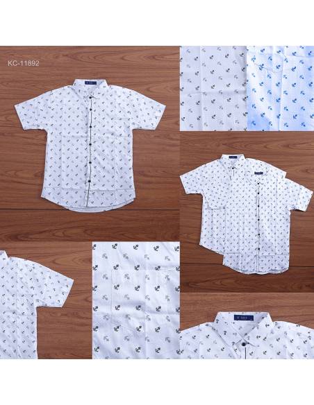 Kemeja Cowok Slim Fit Lengan Pendek Sail M-XL