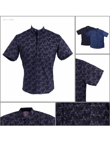 Kemeja Cowok Slim Fit Lengan Pendek Maxmillian...