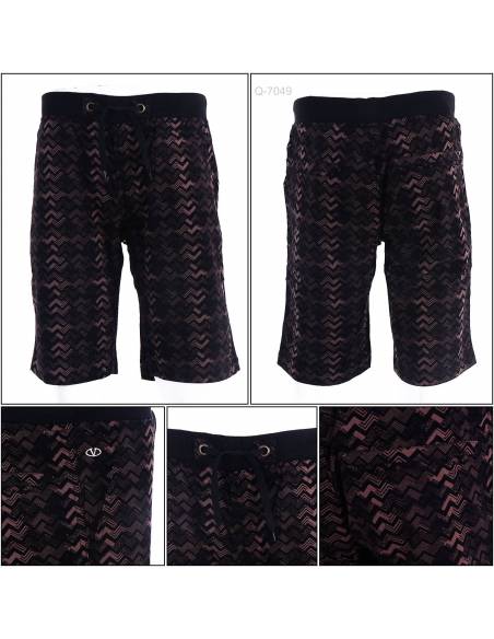 Celana Pendek Katun Cowok Motif Rib Kolor Vice M-XL