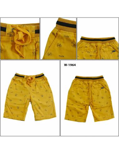 Celana Pendek Katun Anak Cowok Rib Kolor Gazr...