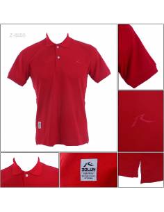 Kaos Kerah Cowok Polos Slim Lengan Pendek Rolun M-XL