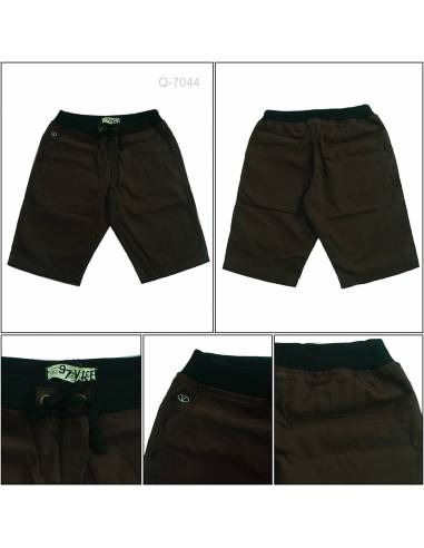 Celana Pendek Katun Cowok Polos Rib Kolor Vice...