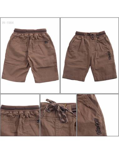 Celana Pendek Katun Anak Cowok Rib Kolor Gazr...