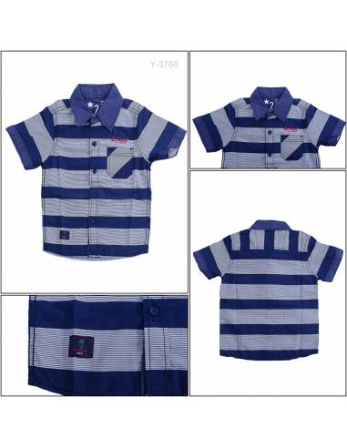 Kemeja Anak Cowok Lengan Pendek Cressida 2-6