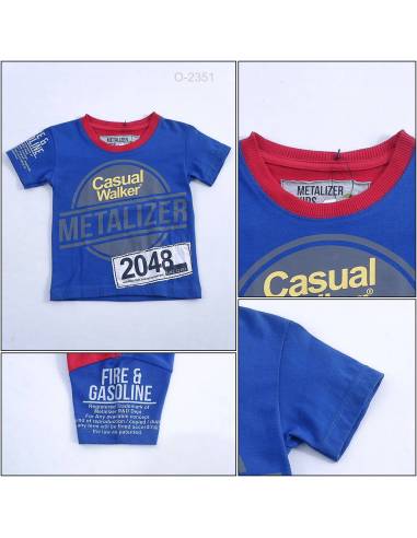 Kaos Oblong Anak Cowok Lengan Pendek Metalizer