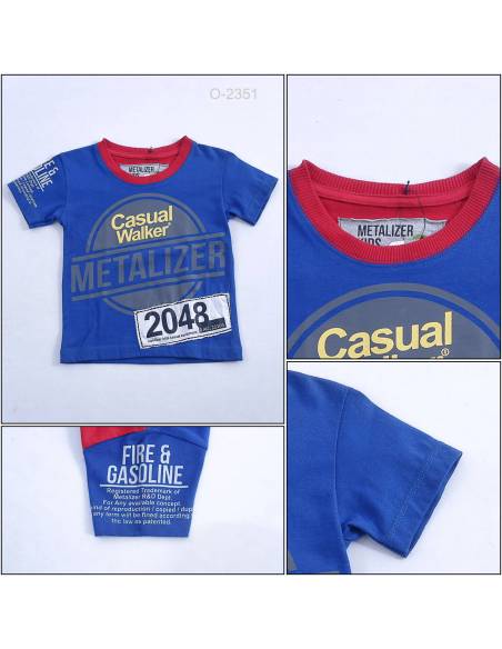 Kaos Oblong Anak Cowok Lengan Pendek Metalizer