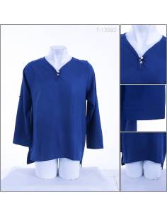 Atasan Blus Cewek Polos Lengan Panjang Jeff All Size