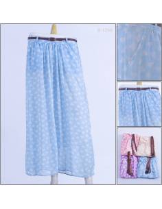 Rok Panjang/Long Skirt Bahan Chiffon Monggi AllSize