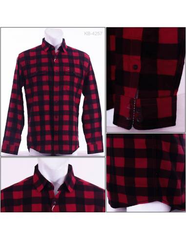 Kemeja Cowok Slim FIt Lengan Panjang CDL M-XXL