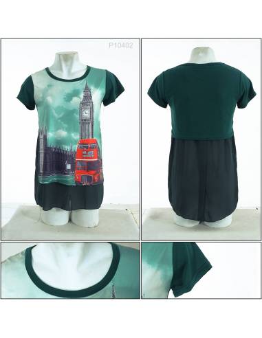 Kaos Oblong Cewek Lengen Pendek Beau All Size