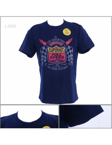 Kaos Oblong Cowok Lengan Pendek Regular Superhot L