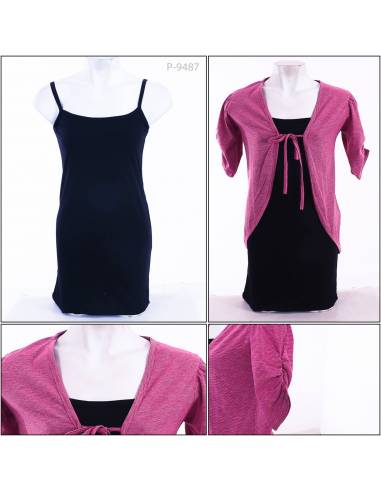 Daleman+Cardigan Cewek Lengan 3/4 Sofia