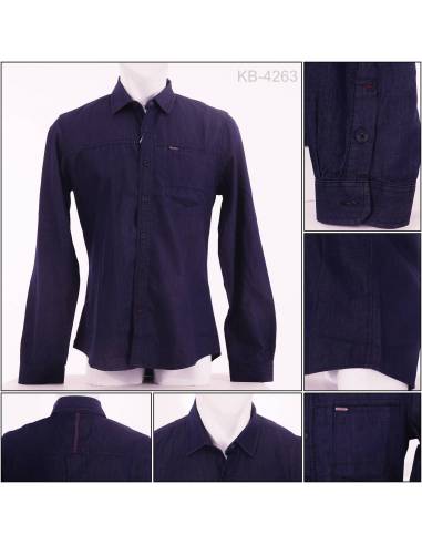 Kemeja Cowok Lengan Panjang Cardinal  L-XL