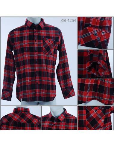 Kemeja Cowok Lengan Panjang CDL M-XXL