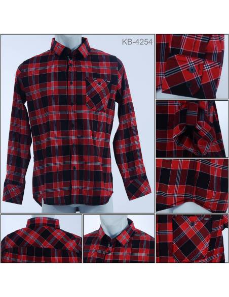 Kemeja Cowok Lengan Panjang CDL M-XXL