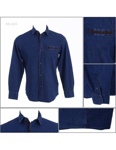 Kemeja Cowok Lengan Panjang Gabrielle S-XL