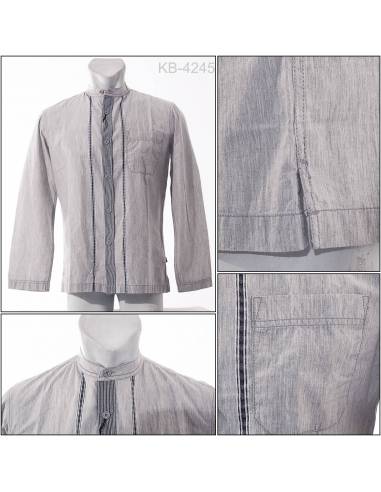 Kemeja Cowok Rrgular Fit Koko Lengan Panjang...