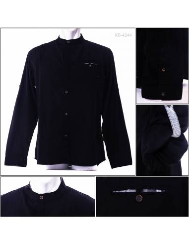 Kemeja Cowok Rgular Fit Koko Lengan Panjang