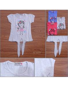 Kaos Lengan Pendek Anak Cewek Geenee 4-6