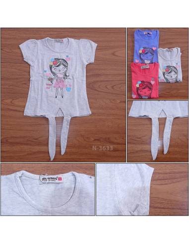 Kaos Lengan Pendek Anak Cewek Geenee 4-6