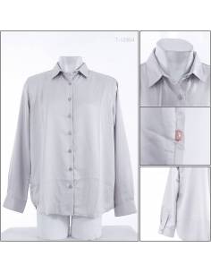 Atasan Blus Cewek Polos Lengan Panjang Red Up L-XL