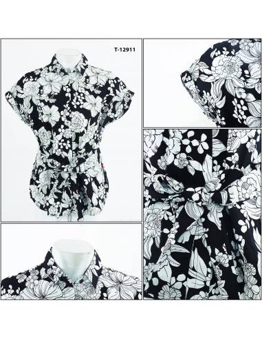 Atasan Blus Cewek Lengan Pendek Caesar M-L