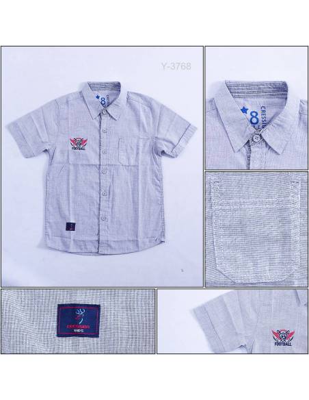 Kemeja Anak Cowok Lengan Pendek Cressida