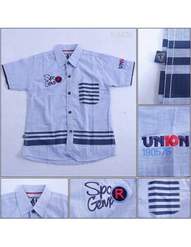 Kemeja Anak Cowok Lengan Pendek Topten 13