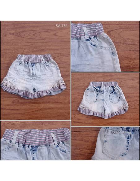 Celana Pendek Katun Anak Cewek 3XK 29-31