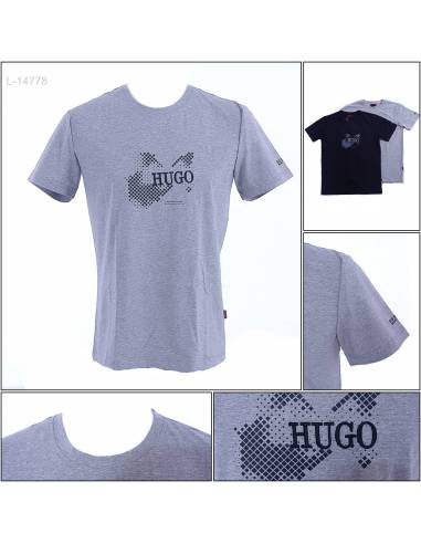 Kaos Oblong Cowok Lengan Pendek Hugo M-XL
