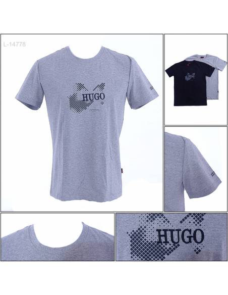 Kaos Oblong Cowok Lengan Pendek Hugo M-XL