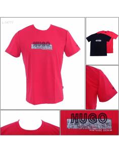 Kaos Oblong Cowok Lengan Pendek Hugo M-XL