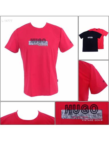 Kaos Oblong Cowok Lengan Pendek Hugo M-XL