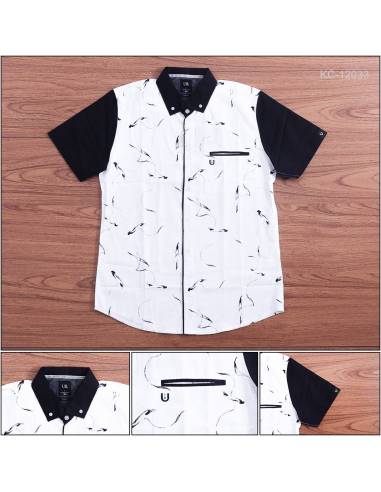 Kemaja Cowok Lengan Pendek U8 Slim Fit L-2L