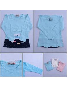 Kaos Anak Cewek Lengan Panjang Geenee