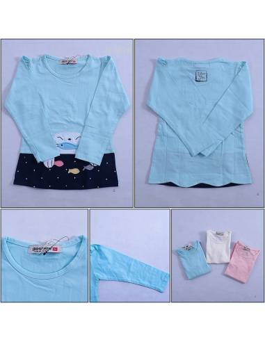 Kaos Anak Cewek Lengan Panjang Geenee