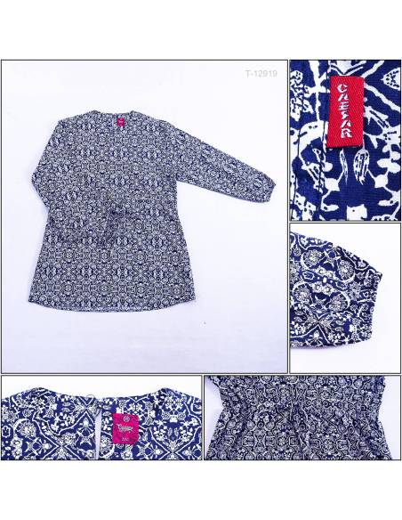 Atasan Blus Cewek Motif Lengan Panjang Caesar 3XL-4XL