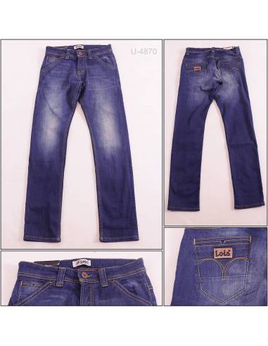 Celana Panjang Cowok Jeans Slim Fit Strech Lois...