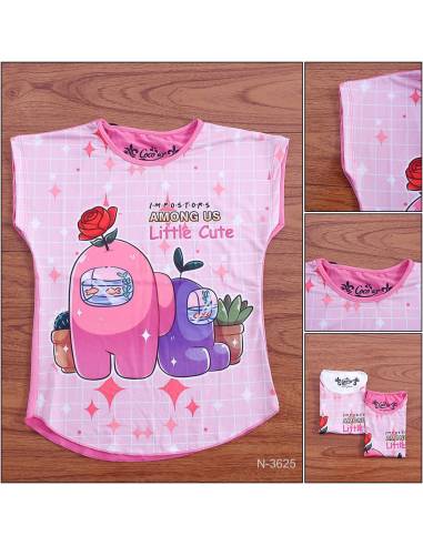 Kaos Anak Cewek Lengan Pendek Coco Ice 10-14