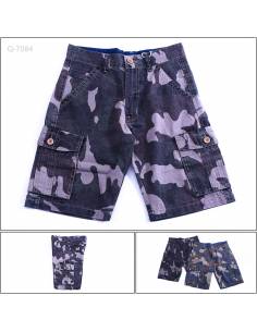 Celana Pendek Katun Cowok Cargo Doreng Design Brand 30-40