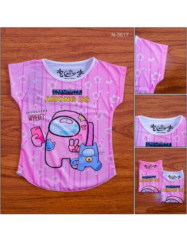 Kaos Anak Cewek Lengan Pendek Coco Ice 4-8