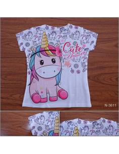 Kaos Anak Cewek Lengan Pendek Coco Ice 10-12
